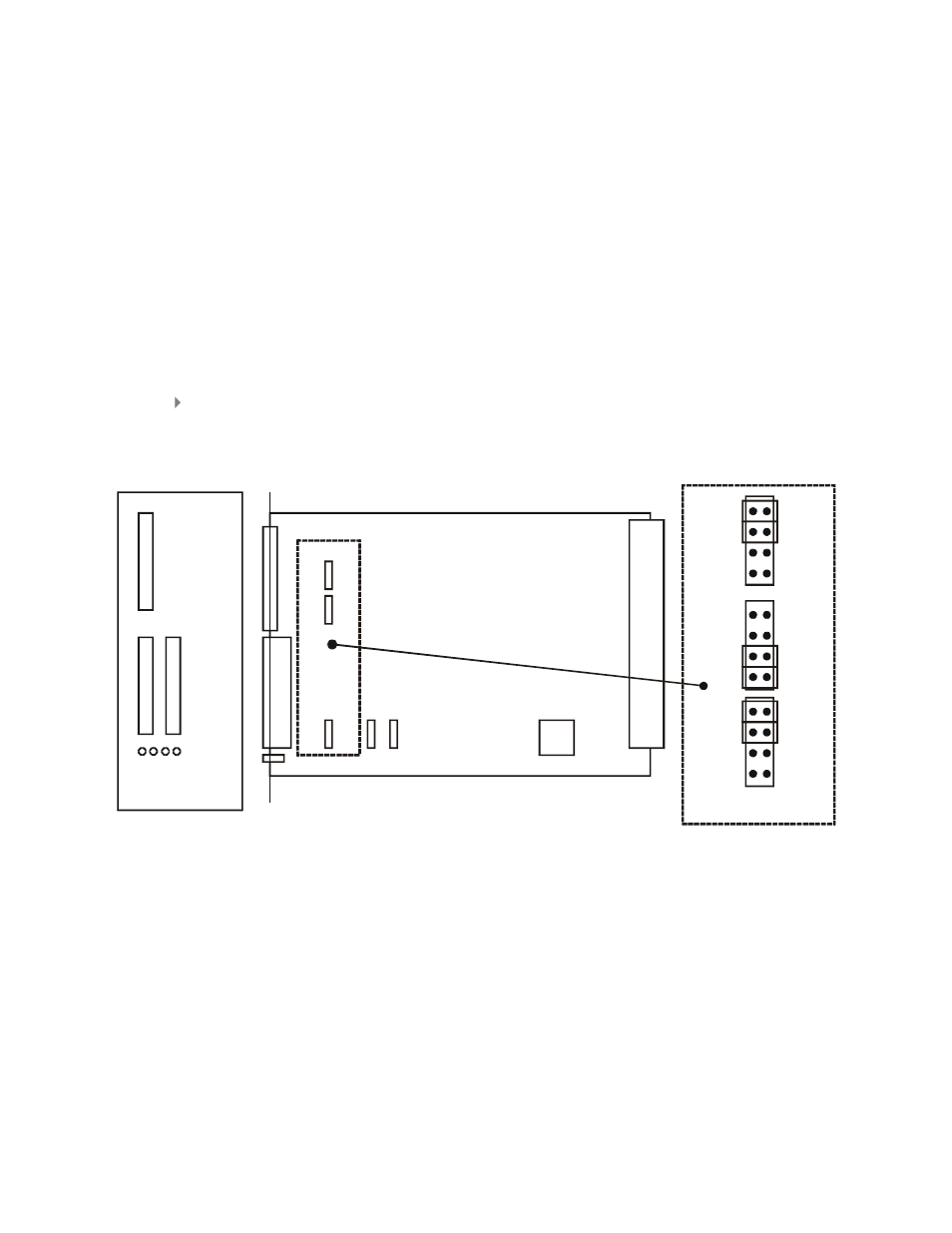 Tmi modules, Hssi module, 7 tmi modules | 1 hssi module, Figure 2-4 hssi tmi module, 7 tmi m, 1 hssi m, Odules, Odule | Comtech EF Data CRS-400 User Manual | Page 38 / 96