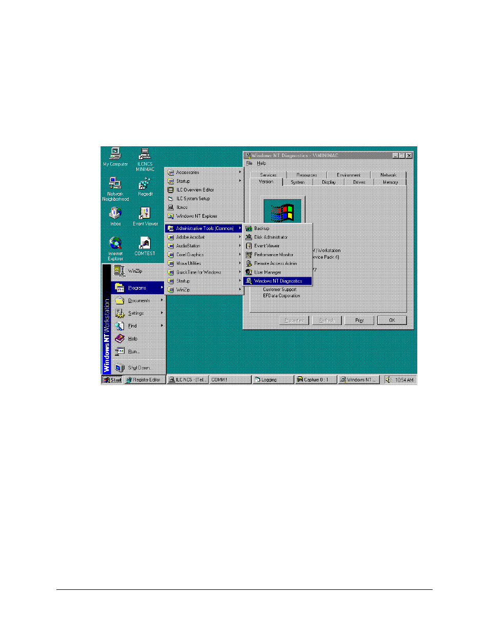 Windows nt diagnostics, A.2.1 windows nt diagnostics | Comtech EF Data MiniMac Installation ManualOperation Manual Operation Manual User Manual | Page 23 / 140