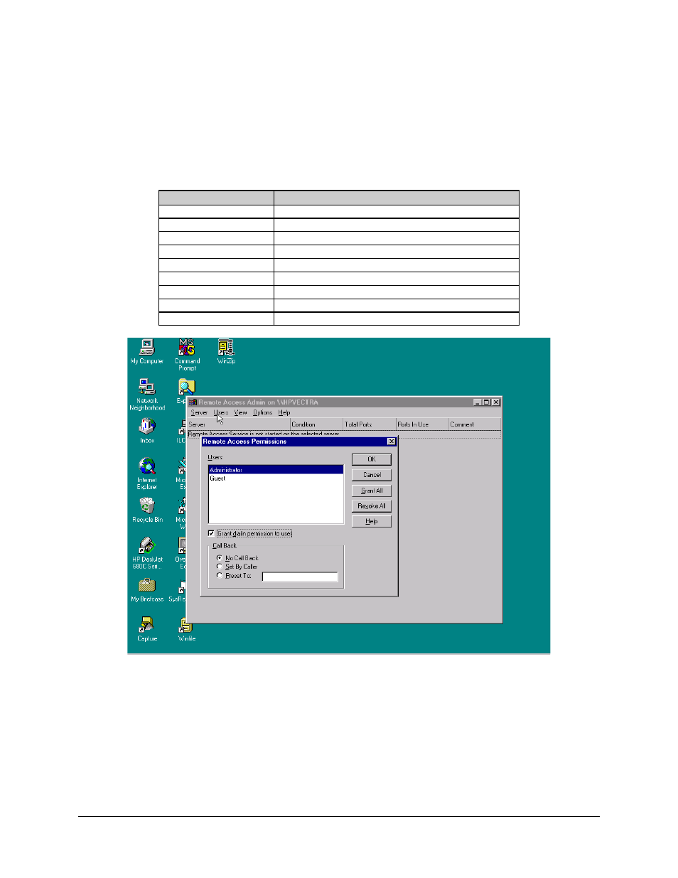 Grant user permission, A.4.2 grant user permission | Comtech EF Data MiniMac Installation ManualOperation Manual Operation Manual User Manual | Page 34 / 140