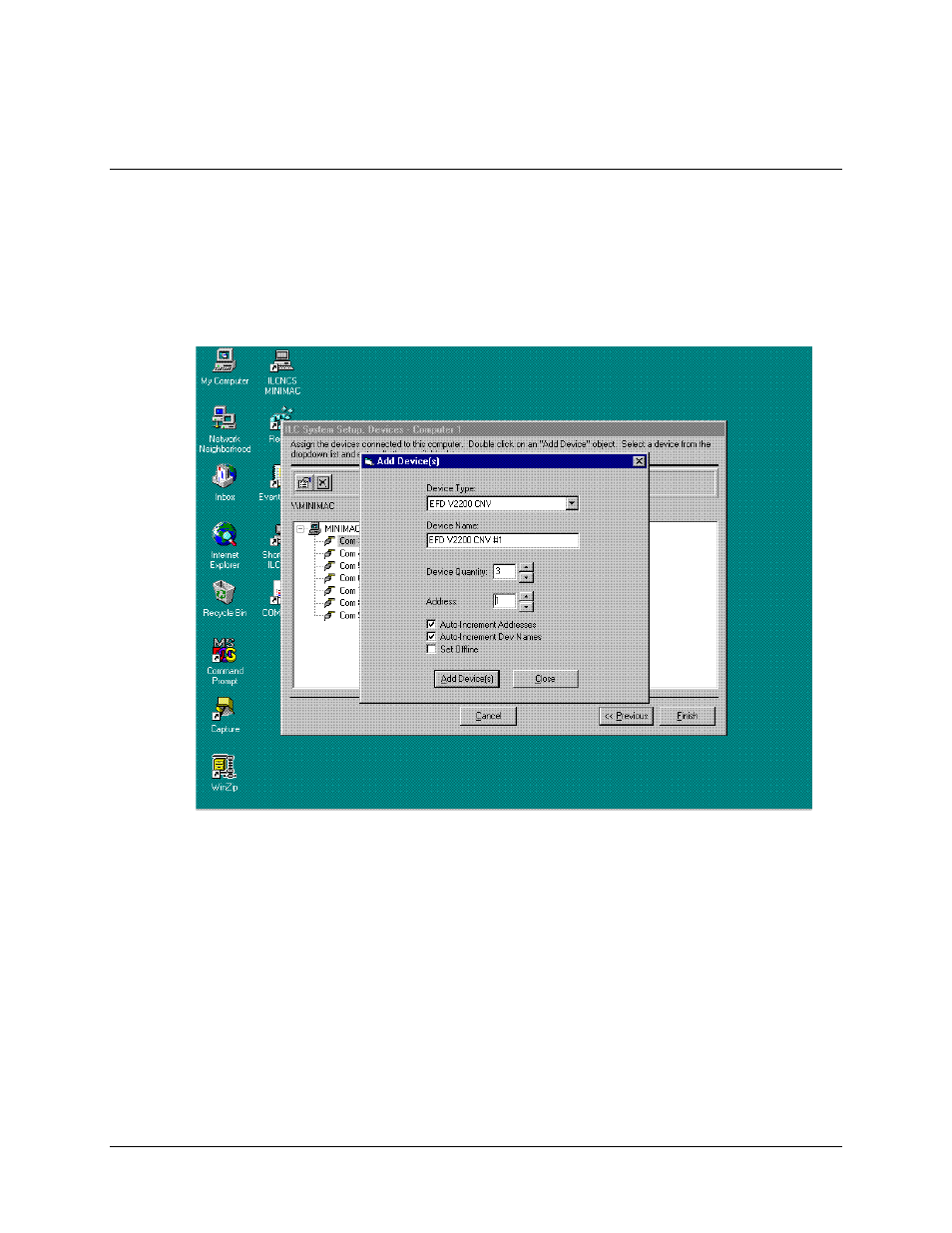 Configuring and adding the new device type, 7 configuring and adding the new device type | Comtech EF Data MiniMac Installation ManualOperation Manual Operation Manual User Manual | Page 63 / 140