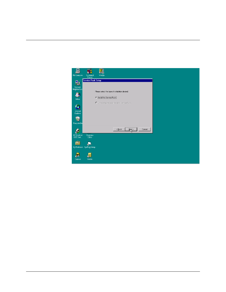 Service pack installation, 3 service pack installation | Comtech EF Data MiniMac Installation ManualOperation Manual Operation Manual User Manual | Page 69 / 140