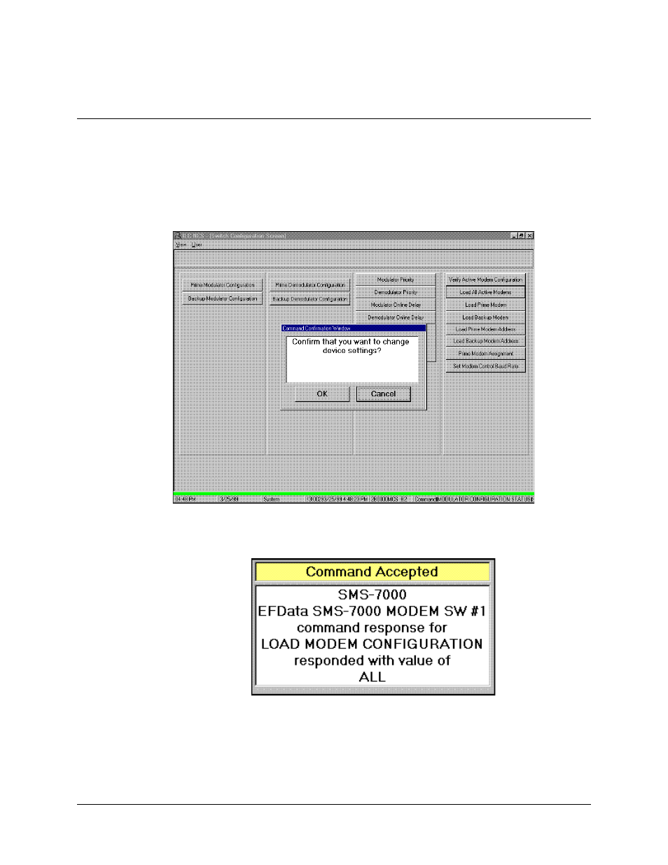 Load all active modems, 2 load all active modems | Comtech EF Data MiniMAC Operation ManualOperation Manual Operation Manual User Manual | Page 111 / 216