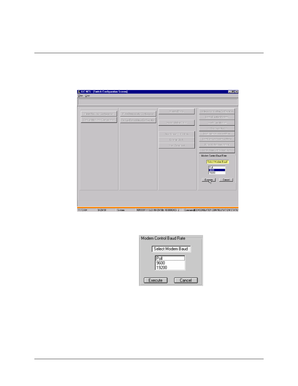 Modem control baud rate, 6 modem control baud rate | Comtech EF Data MiniMAC Operation ManualOperation Manual Operation Manual User Manual | Page 115 / 216