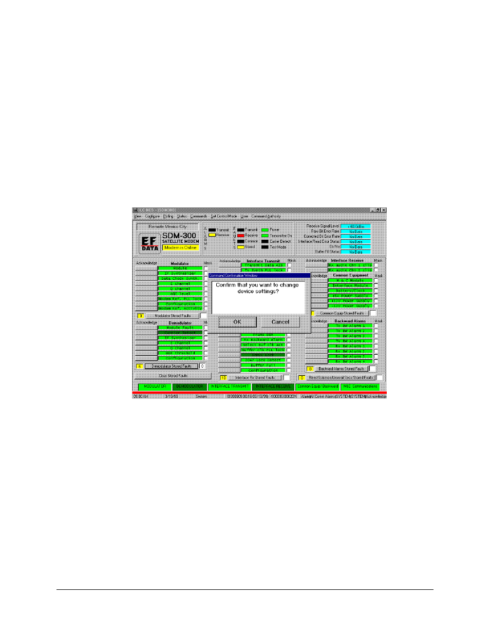 View ˚ stored faults, 3 view - stored faults | Comtech EF Data MiniMAC Operation ManualOperation Manual Operation Manual User Manual | Page 130 / 216