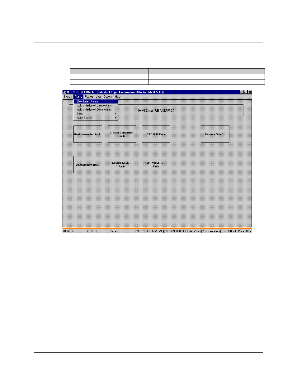 View latest alarm, 1 view latest alarm | Comtech EF Data MiniMAC Operation ManualOperation Manual Operation Manual User Manual | Page 181 / 216