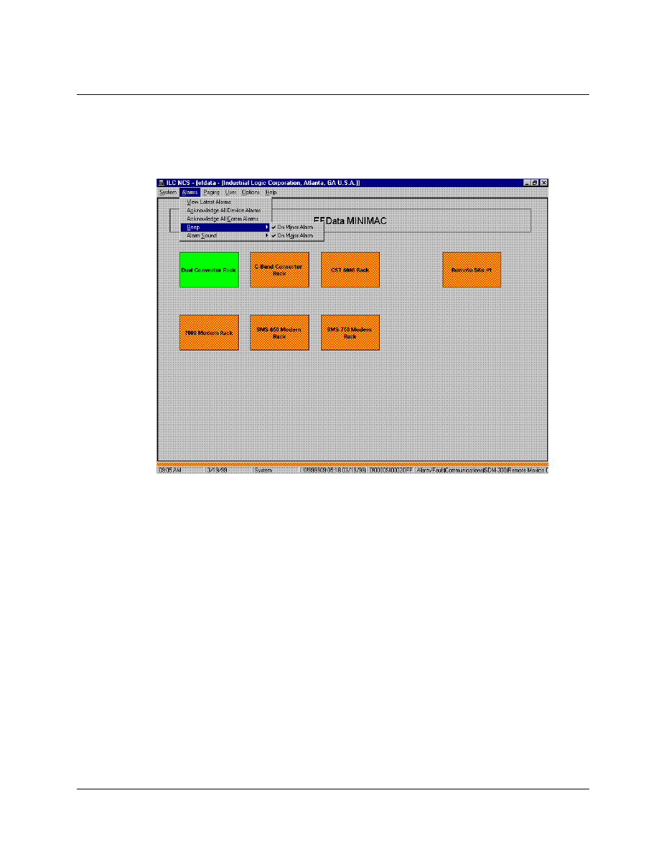 Default beep setup, 4 default beep setup | Comtech EF Data MiniMAC Operation ManualOperation Manual Operation Manual User Manual | Page 189 / 216