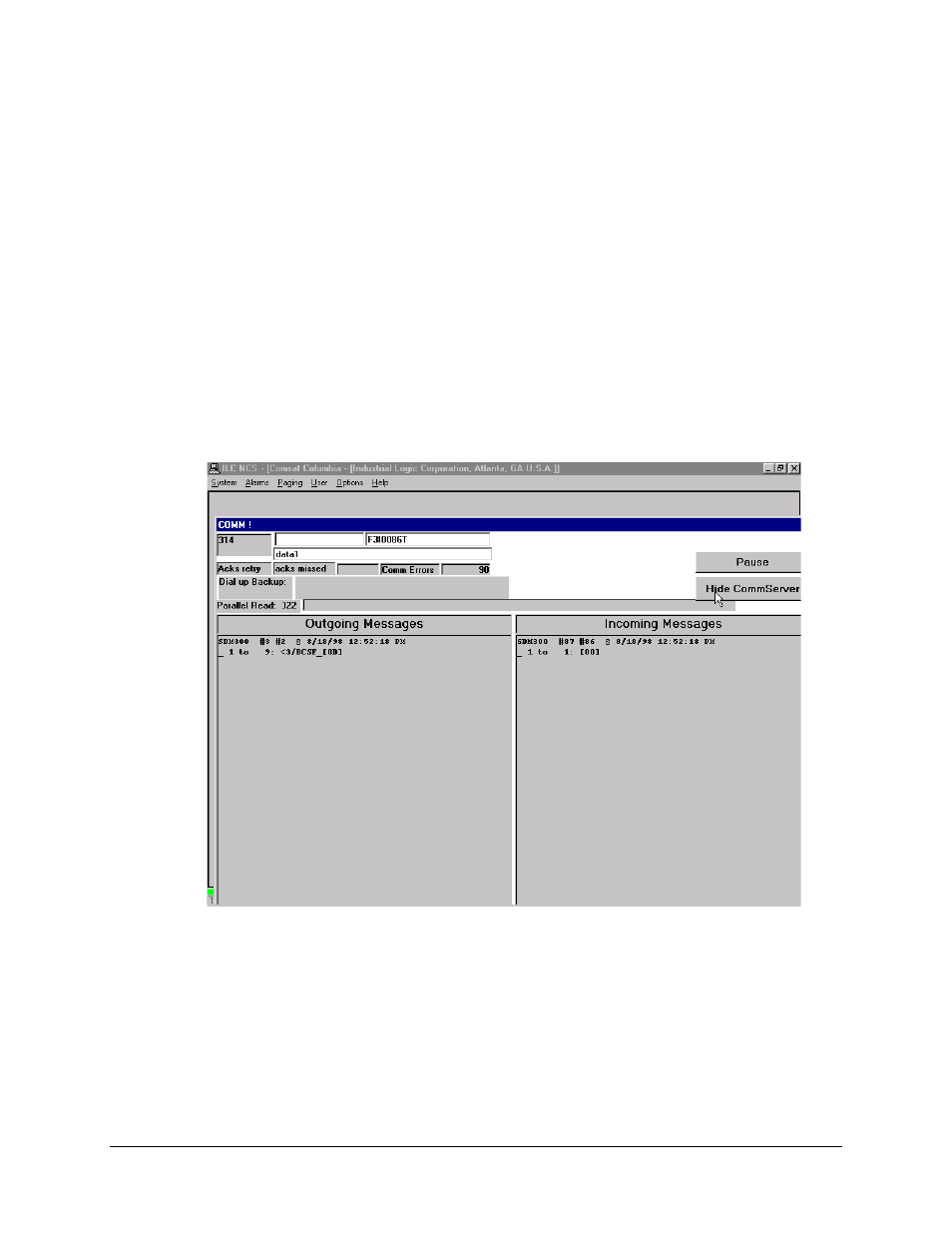Viewing incoming and outgoing messages, 1 viewing incoming and outgoing messages | Comtech EF Data MiniMAC Operation ManualOperation Manual Operation Manual User Manual | Page 205 / 216