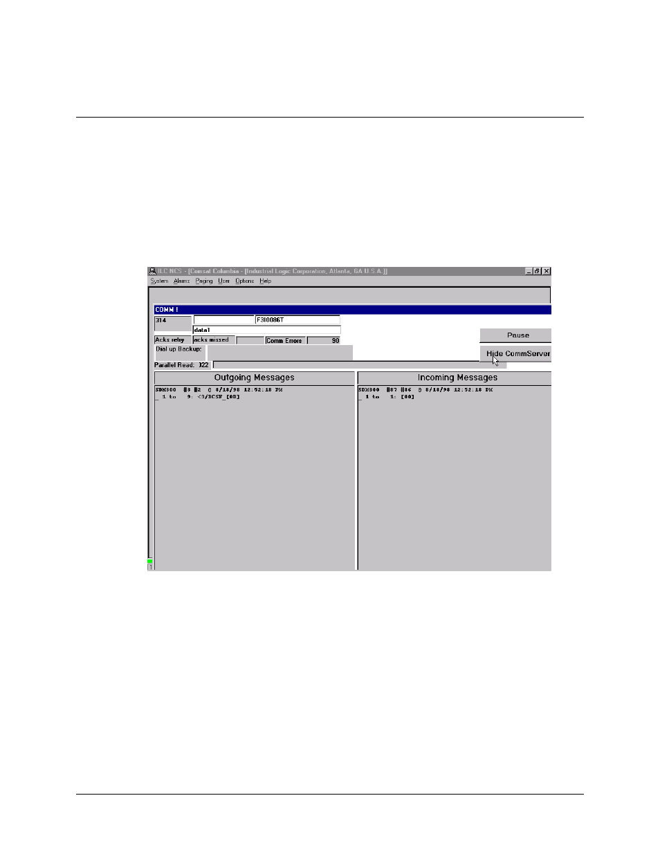 Using the comm window, C.3 using the comm window | Comtech EF Data MiniMAC Operation ManualOperation Manual Operation Manual User Manual | Page 26 / 216