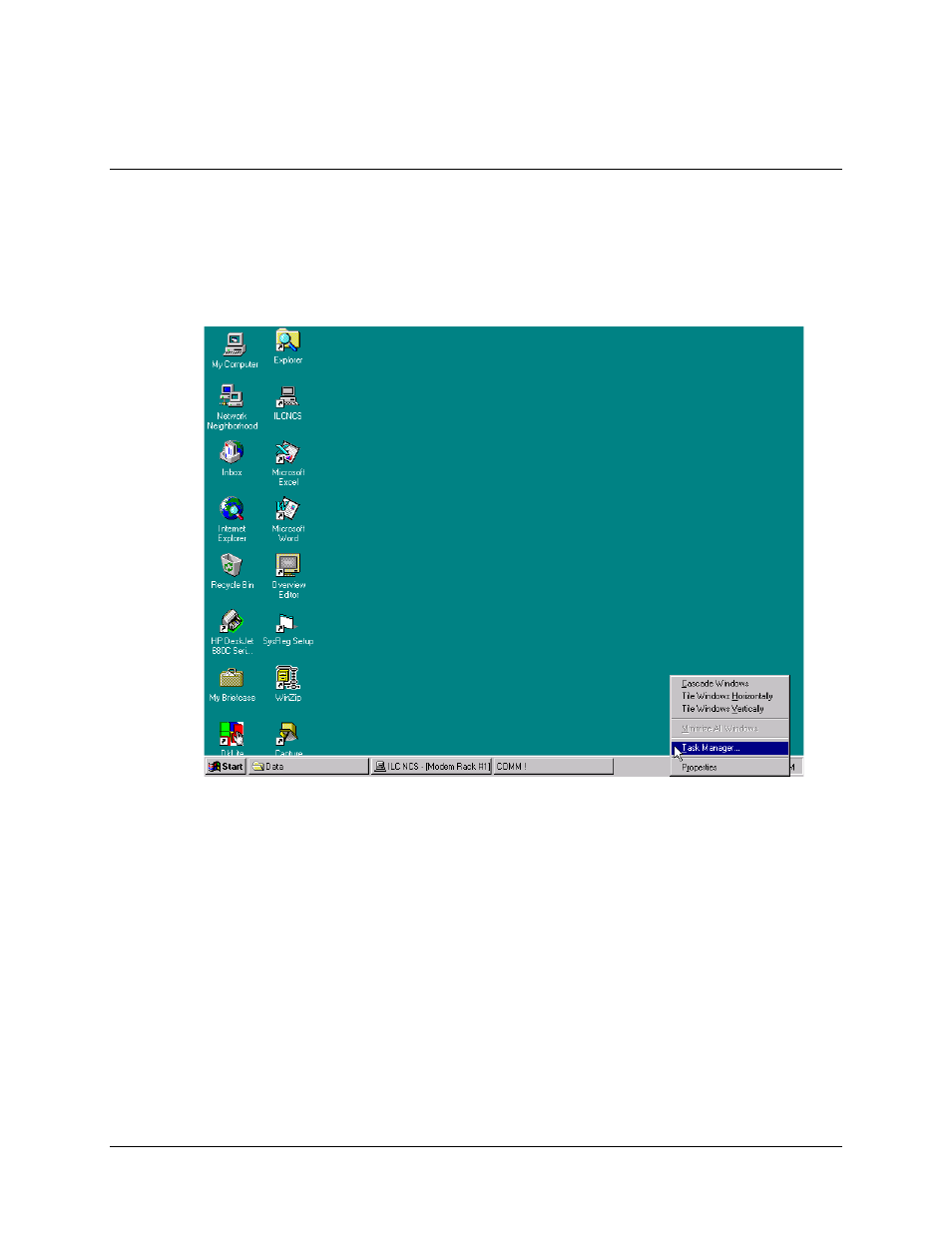 Using the task manager, 1 using the task manager | Comtech EF Data MiniMAC Operation ManualOperation Manual Operation Manual User Manual | Page 40 / 216