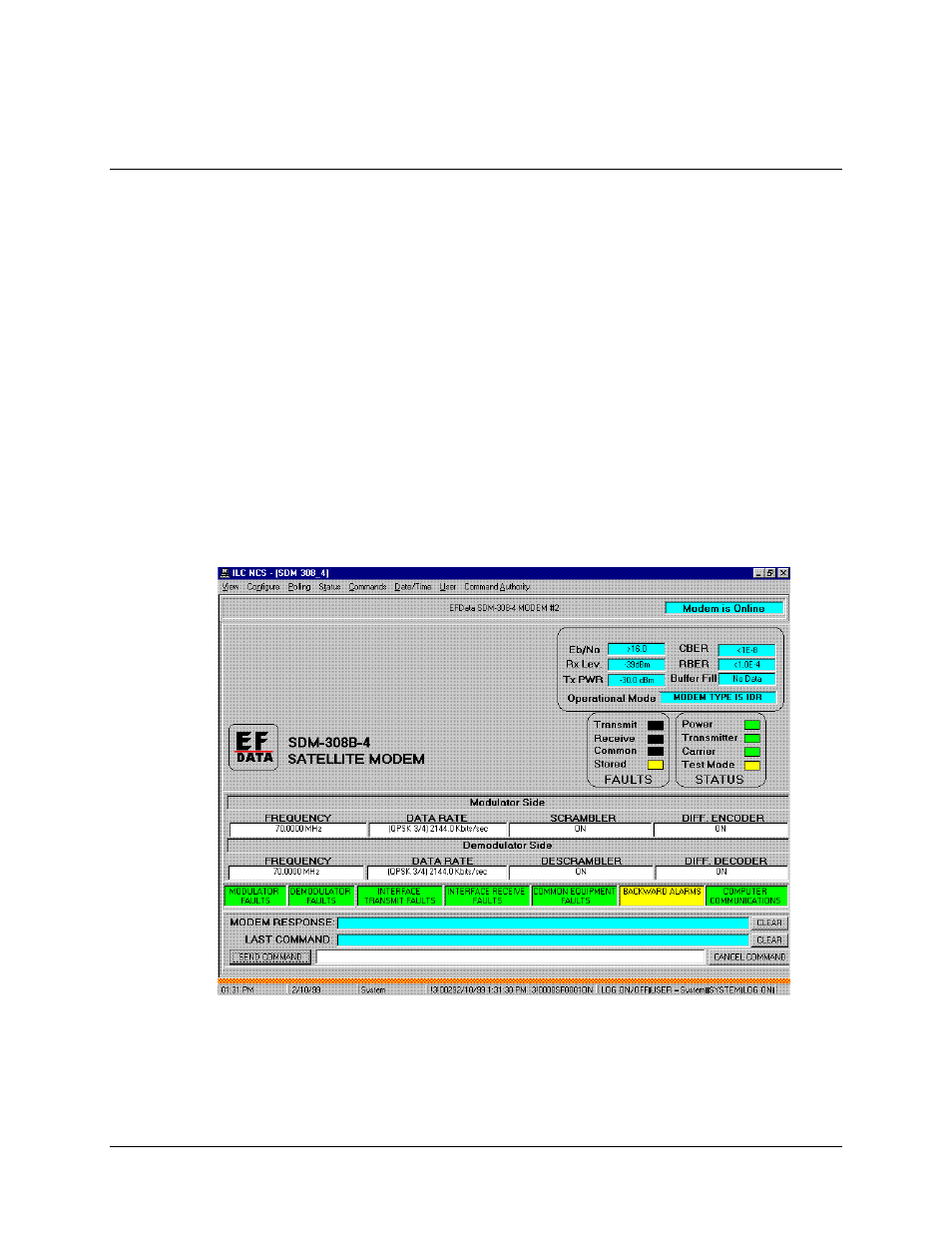 Satellite modems, Sdm-308-4 satellite modem | Comtech EF Data MiniMAC Operation ManualOperation Manual Operation Manual User Manual | Page 43 / 216