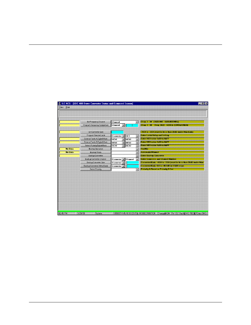 Converter status and commands screens, 1 converter status and commands screens | Comtech EF Data MiniMAC Operation ManualOperation Manual Operation Manual User Manual | Page 54 / 216