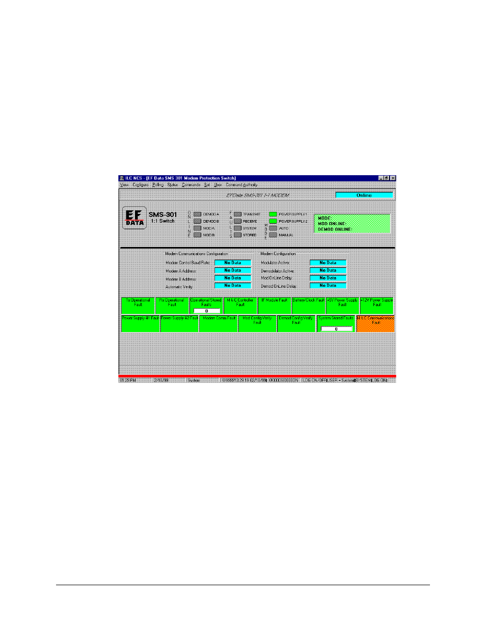 Sms-301 1:1 protection switch | Comtech EF Data MiniMAC Operation ManualOperation Manual Operation Manual User Manual | Page 60 / 216