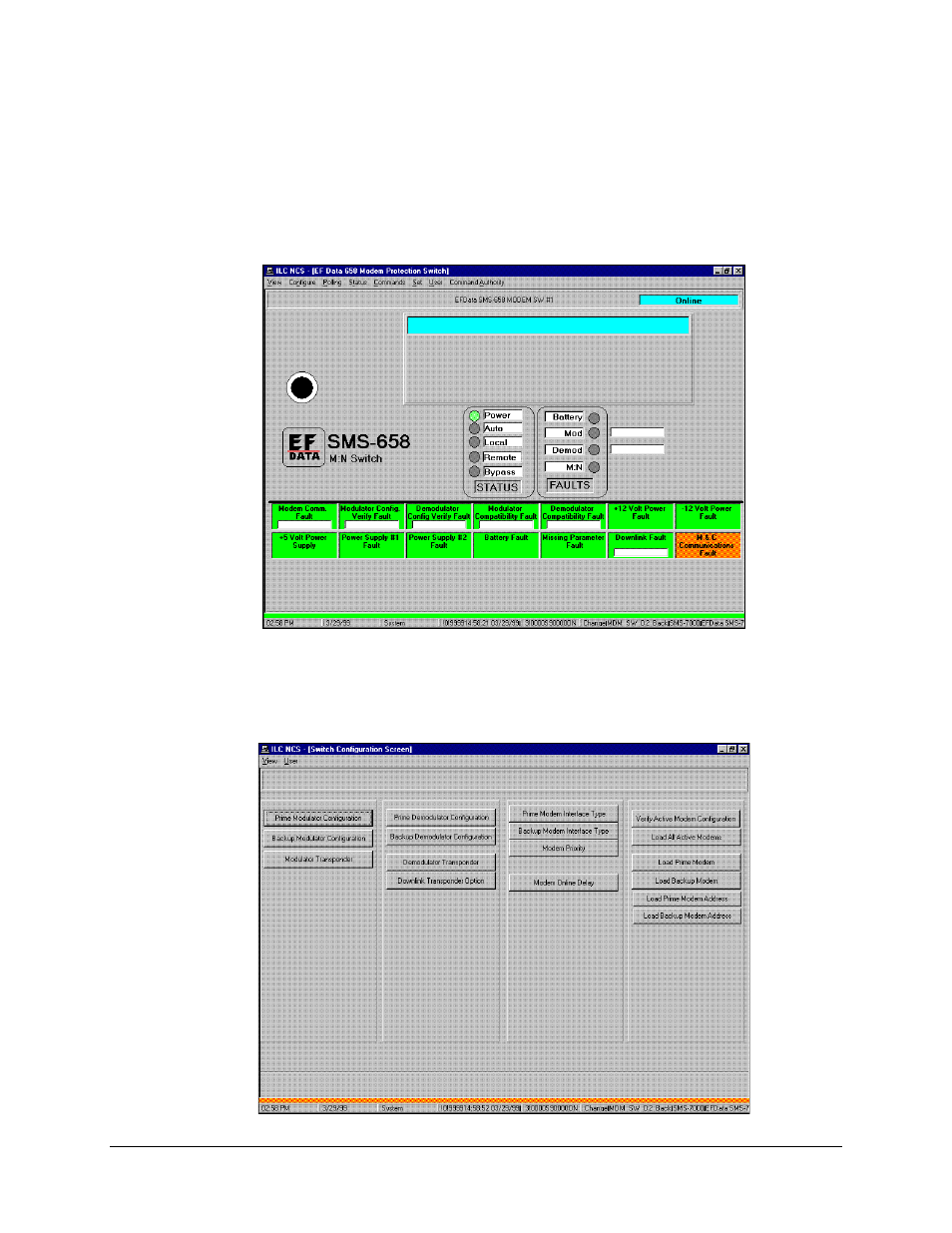 Sms-658 modem protection switch, 3 sms-658 modem protection switch | Comtech EF Data MiniMAC Operation ManualOperation Manual Operation Manual User Manual | Page 65 / 216