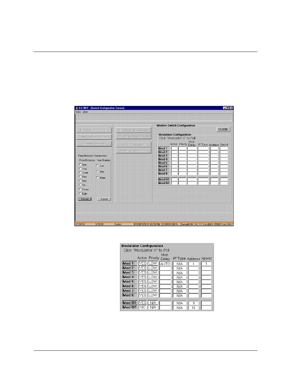 Modulator transponder commands, 1 modulator transponder commands | Comtech EF Data MiniMAC Operation ManualOperation Manual Operation Manual User Manual | Page 66 / 216