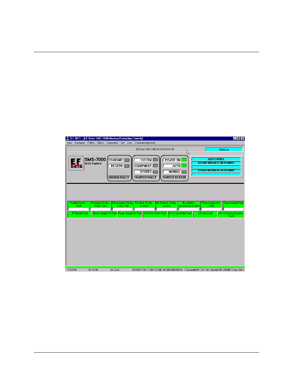 Switch control screen, View – overview | Comtech EF Data MiniMAC Operation ManualOperation Manual Operation Manual User Manual | Page 86 / 216