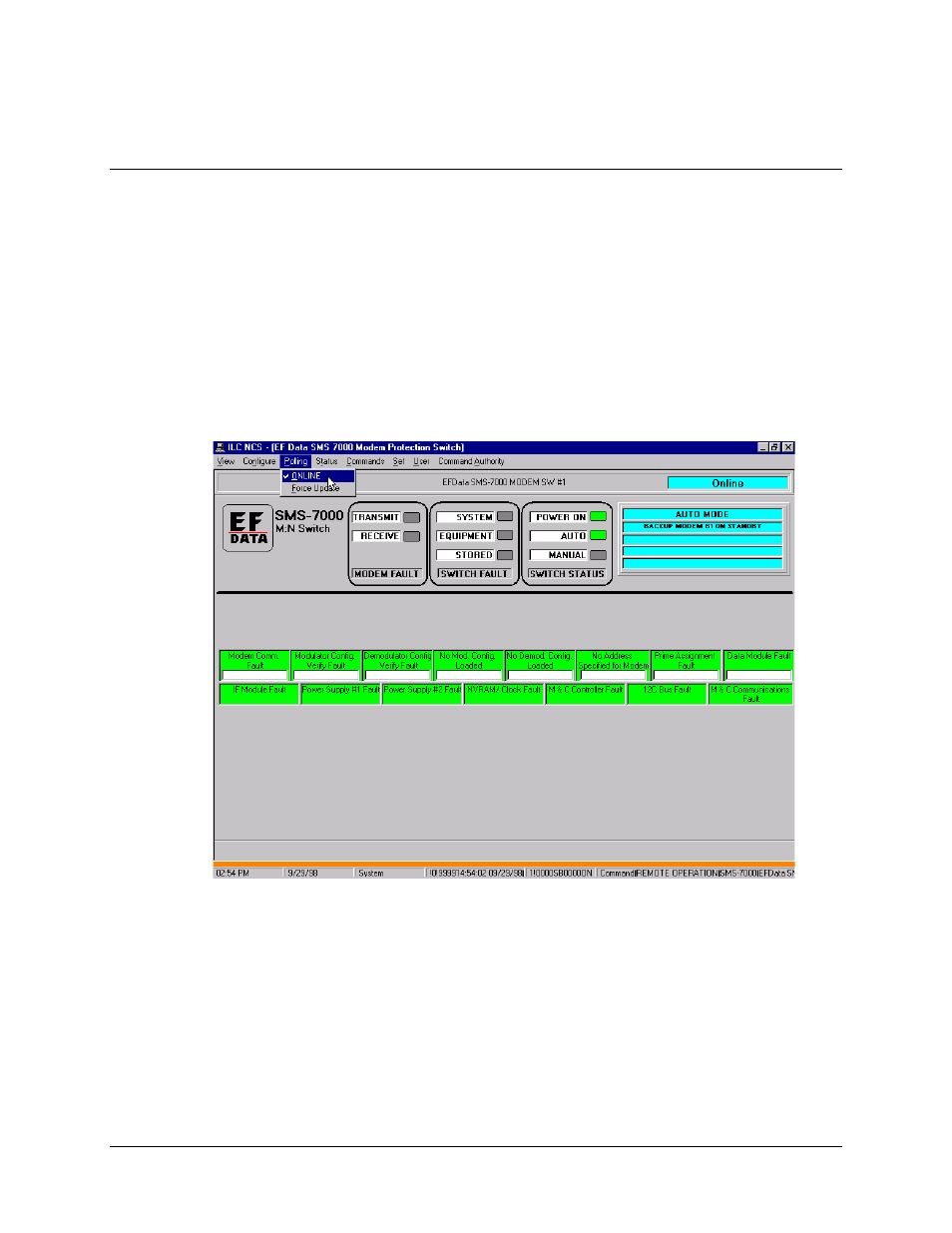 Polling, Polling – online, Polling – force | Comtech EF Data MiniMAC Operation ManualOperation Manual Operation Manual User Manual | Page 90 / 216