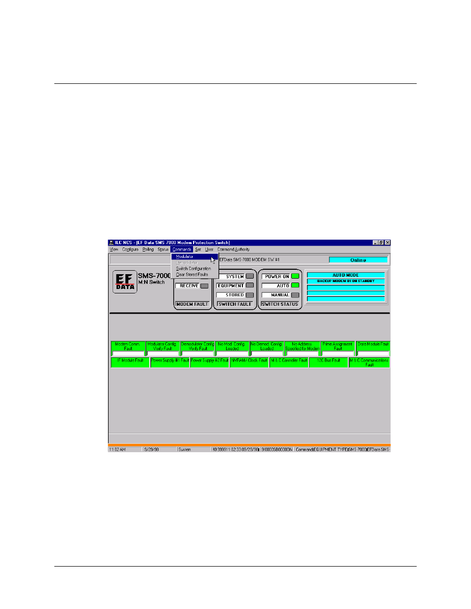 Commands, Commands – modulator | Comtech EF Data MiniMAC Operation ManualOperation Manual Operation Manual User Manual | Page 93 / 216