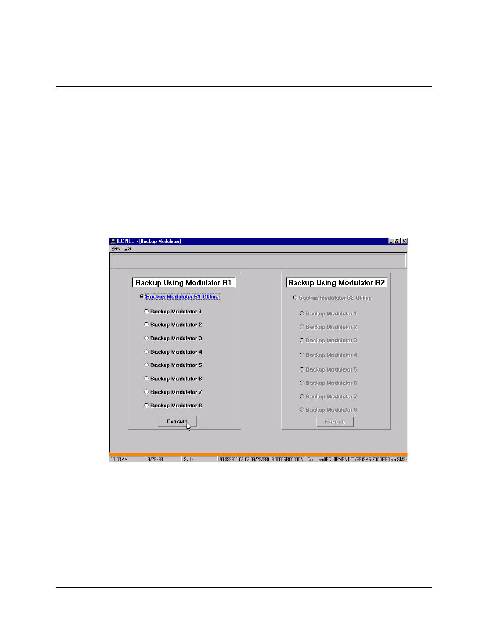 Commands – backup modulator, Commands – demodulator | Comtech EF Data MiniMAC Operation ManualOperation Manual Operation Manual User Manual | Page 94 / 216