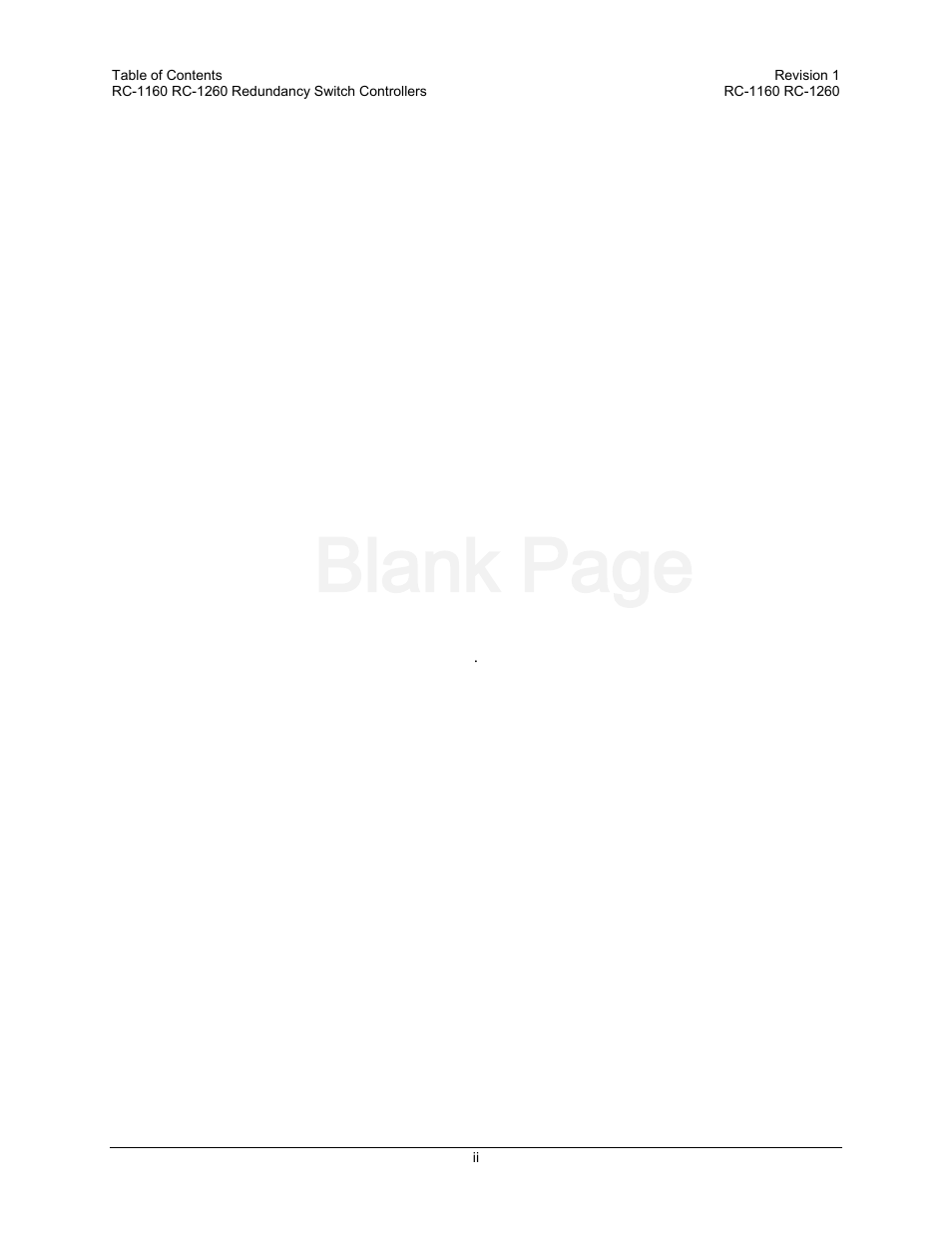Blank page | Comtech EF Data RC-1160 User Manual | Page 4 / 68