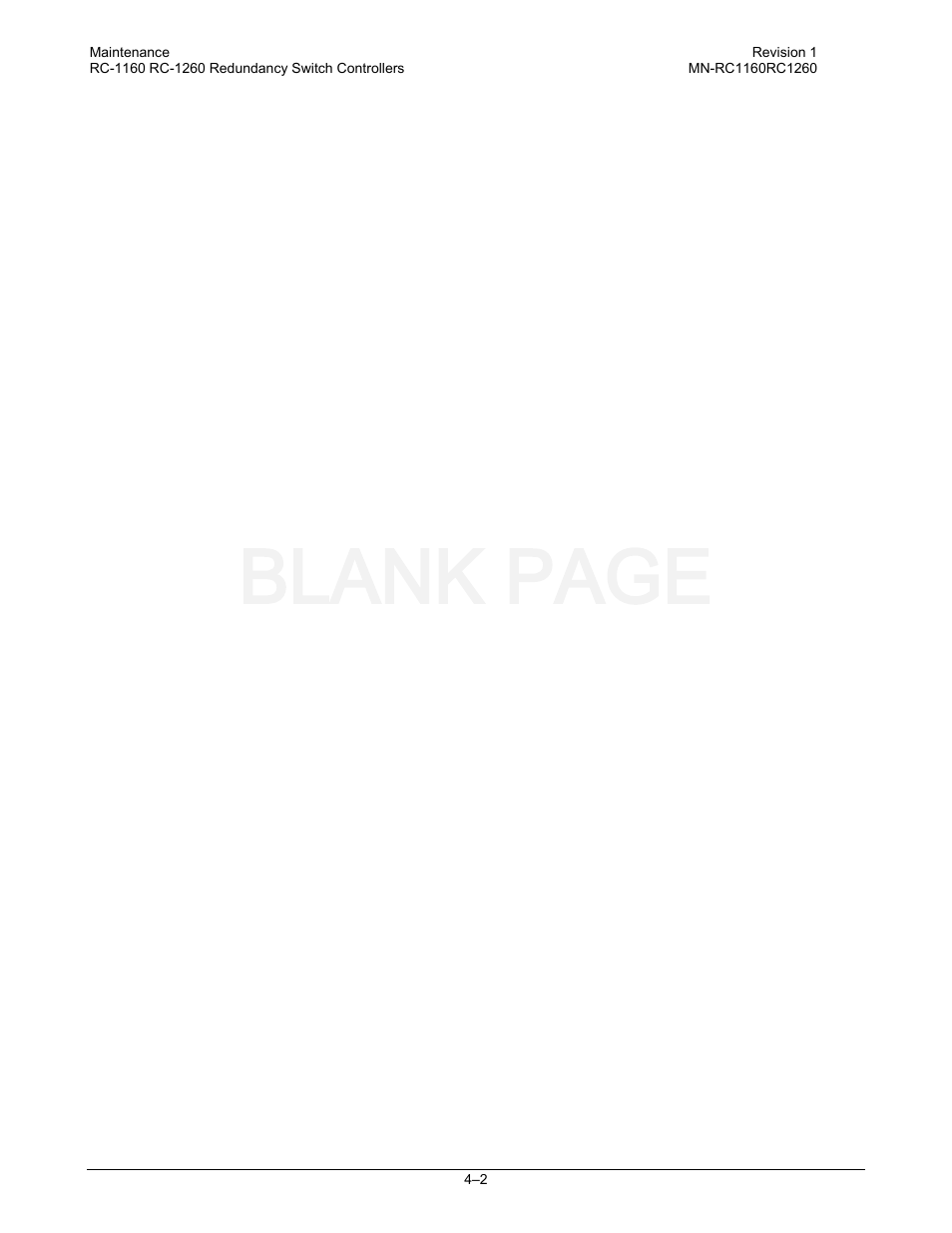 Blank page | Comtech EF Data RC-1160 User Manual | Page 40 / 68