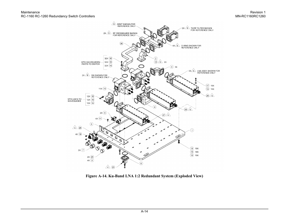 Comtech EF Data RC-1160 User Manual | Page 54 / 68