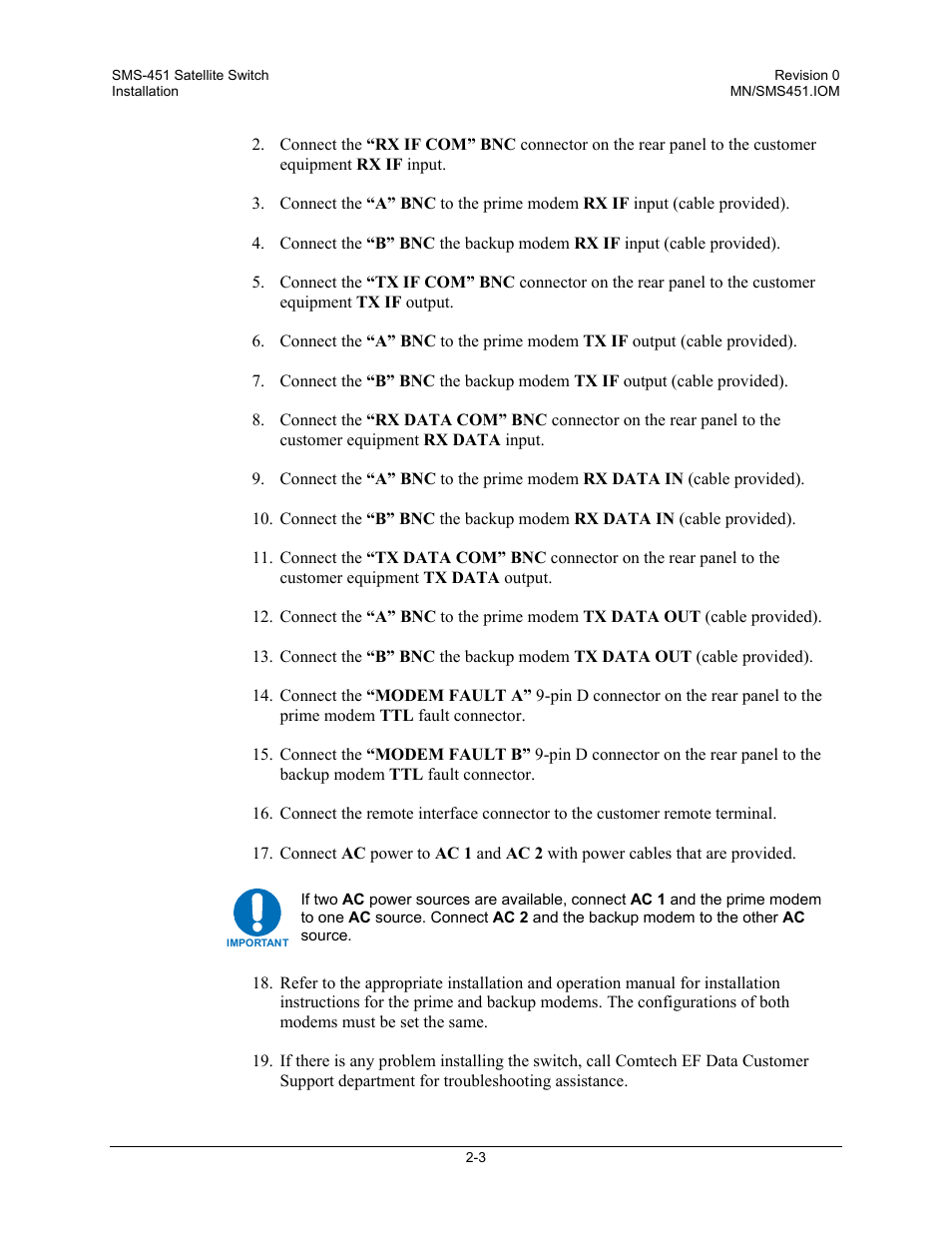 Comtech EF Data SMS-451 User Manual | Page 29 / 62