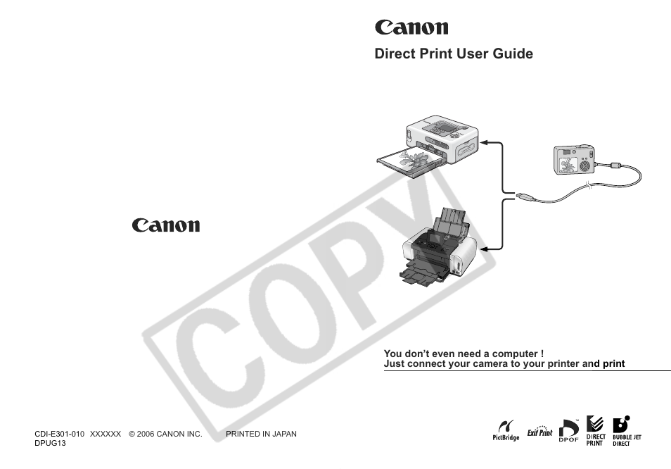 Canon CDI-E301-010 User Manual | 82 pages