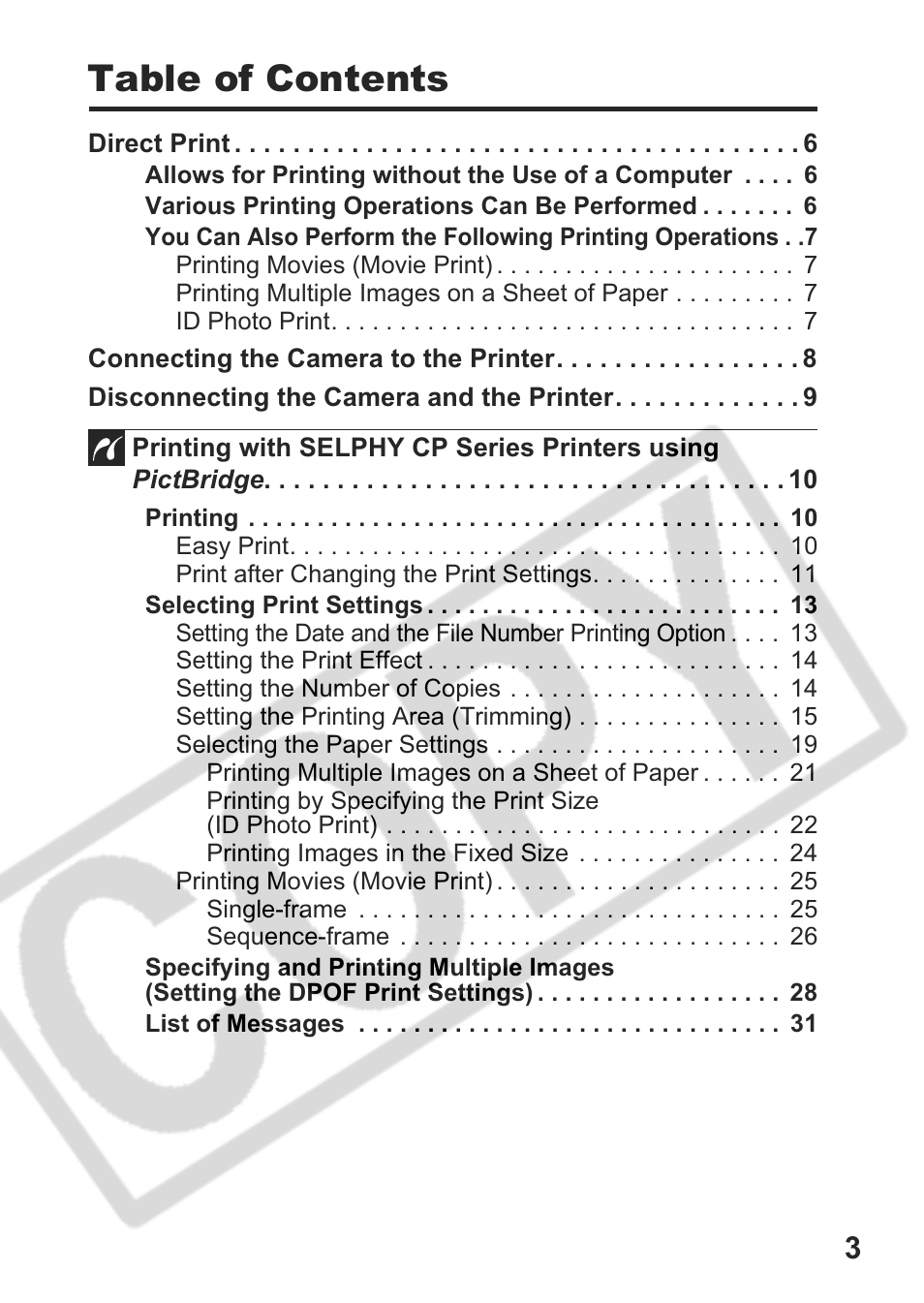 Canon CDI-E301-010 User Manual | Page 5 / 82