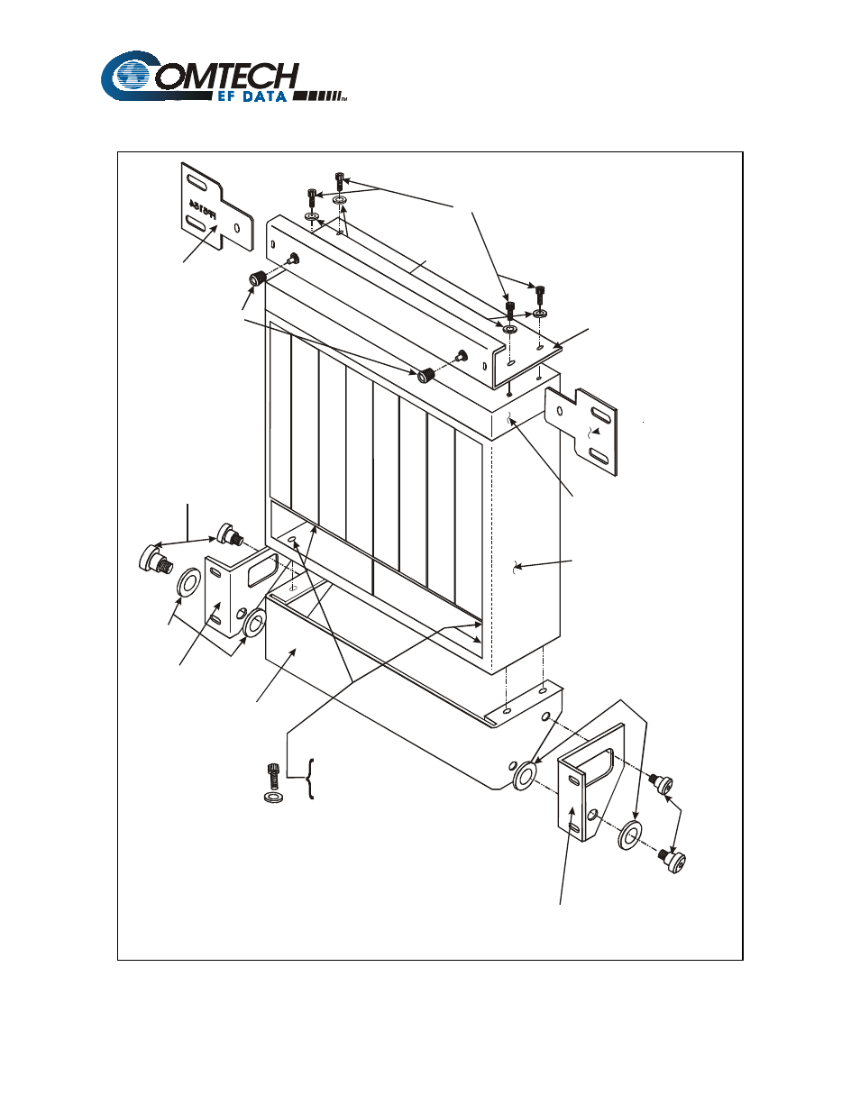 Figure 0-1. back mount (hinge) installation | Comtech EF Data SMS-7000 User Manual | Page 4 / 148