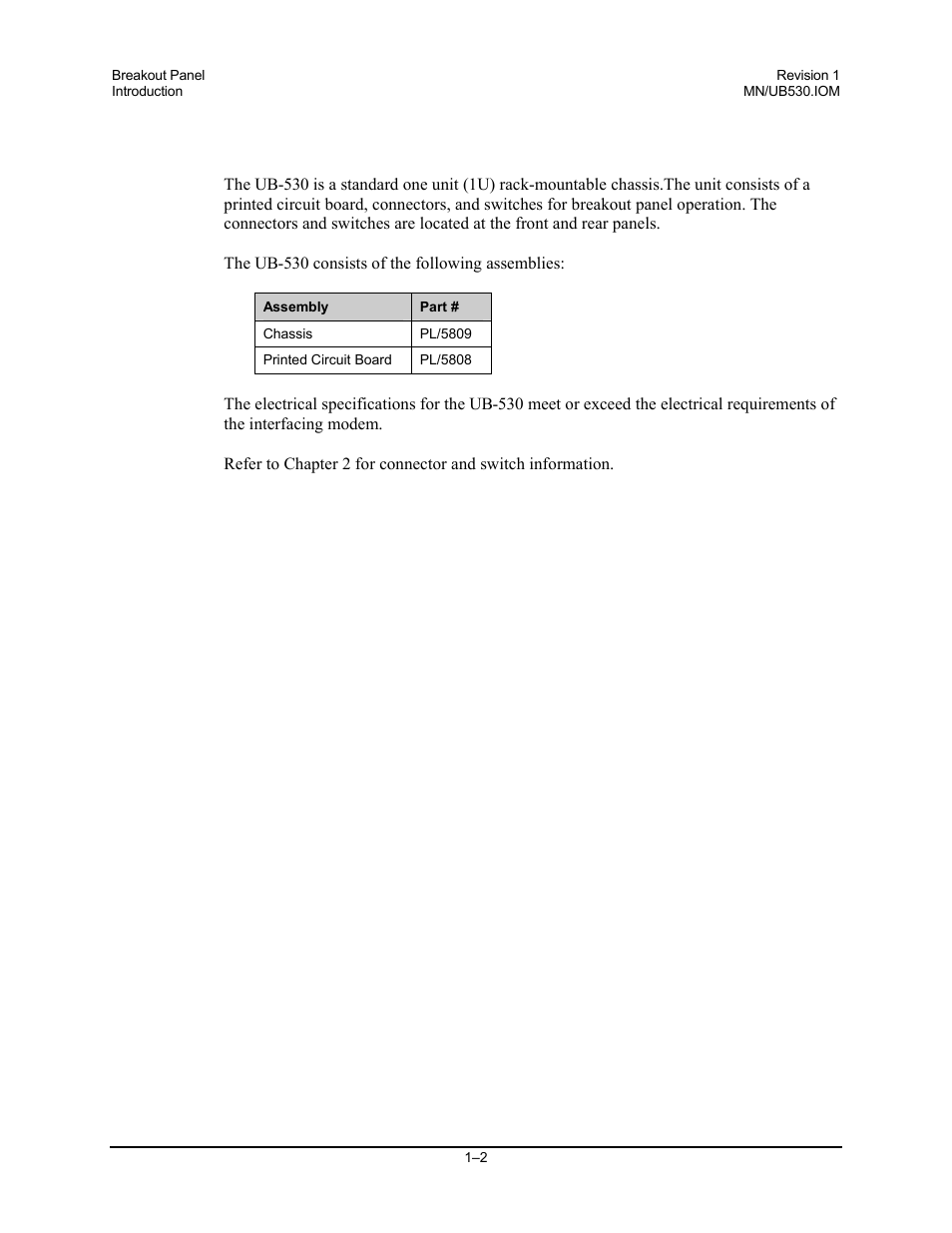 Comtech EF Data UB-530 User Manual | Page 12 / 28