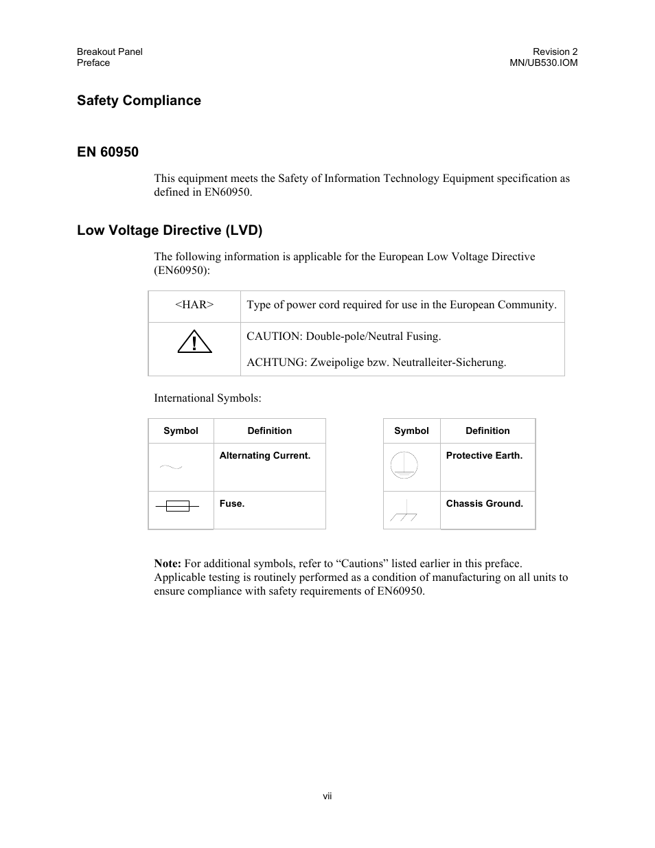 Safety compliance, En 60950, Low voltage directive (lvd) | Comtech EF Data UB-530 User Manual | Page 9 / 28