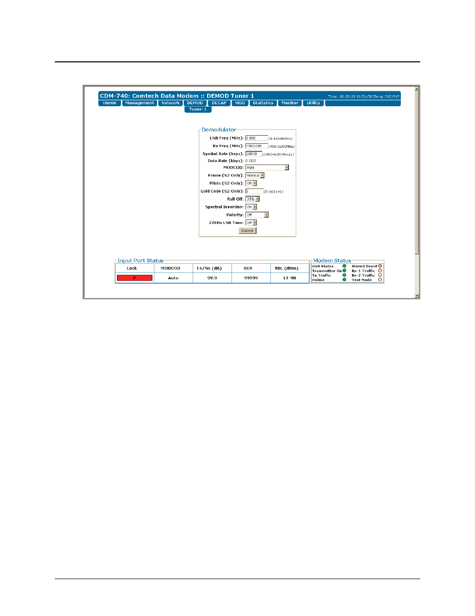 Comtech EF Data CDM-740 User Manual | Page 100 / 150