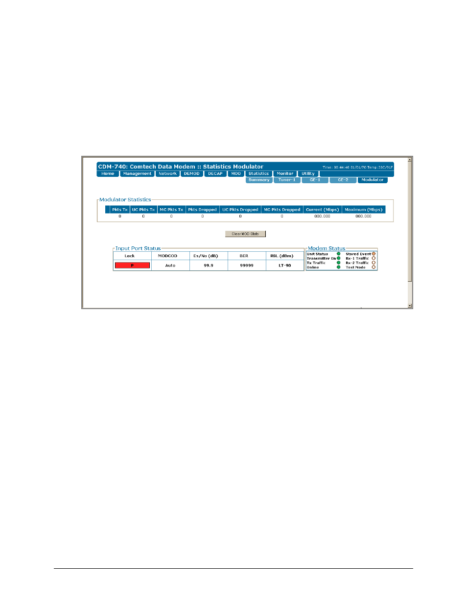 Comtech EF Data CDM-740 User Manual | Page 110 / 150