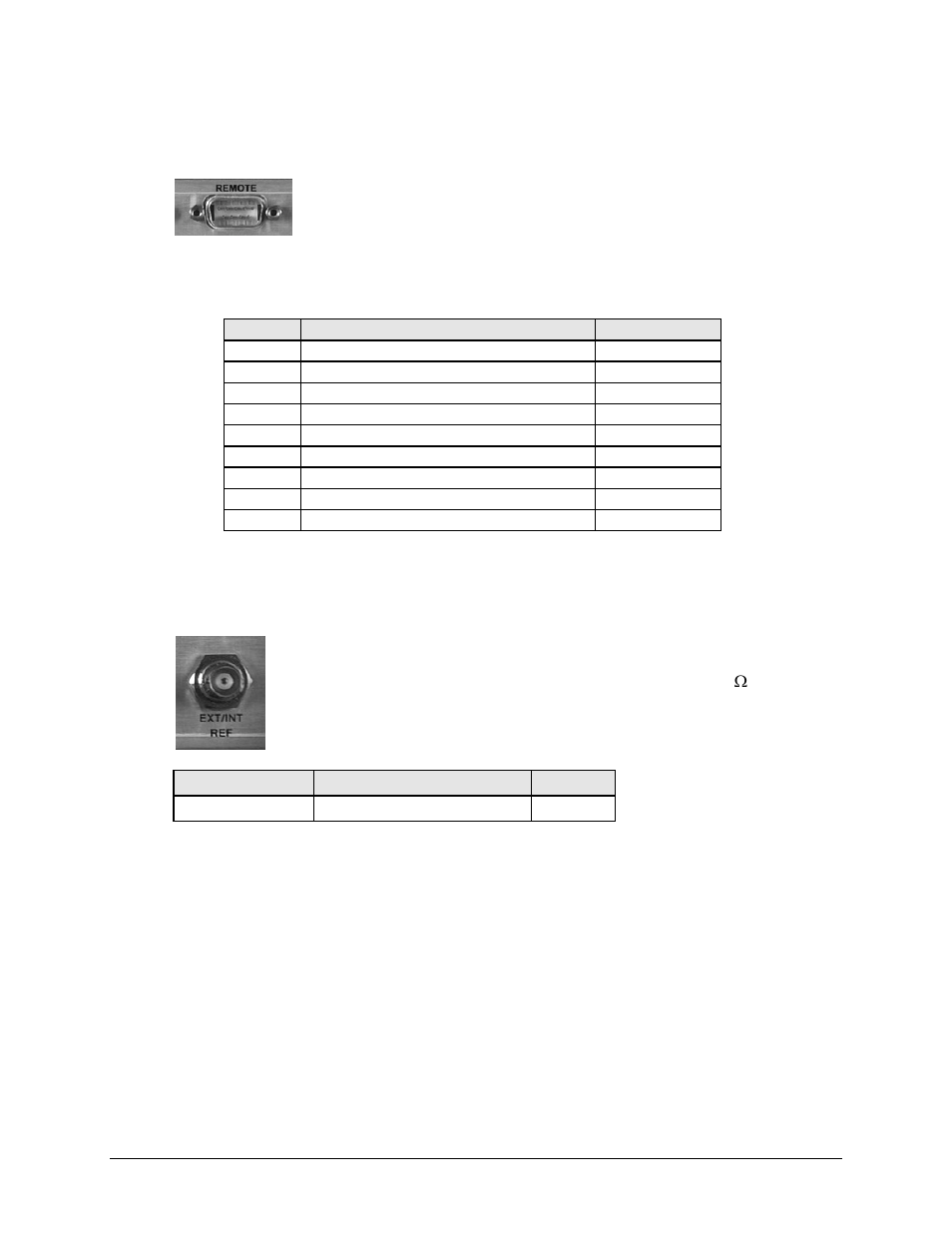 3 remote control interface connector, db-9m, 4 ext/int ref connector, bnc | Comtech EF Data CDM-740 User Manual | Page 47 / 150