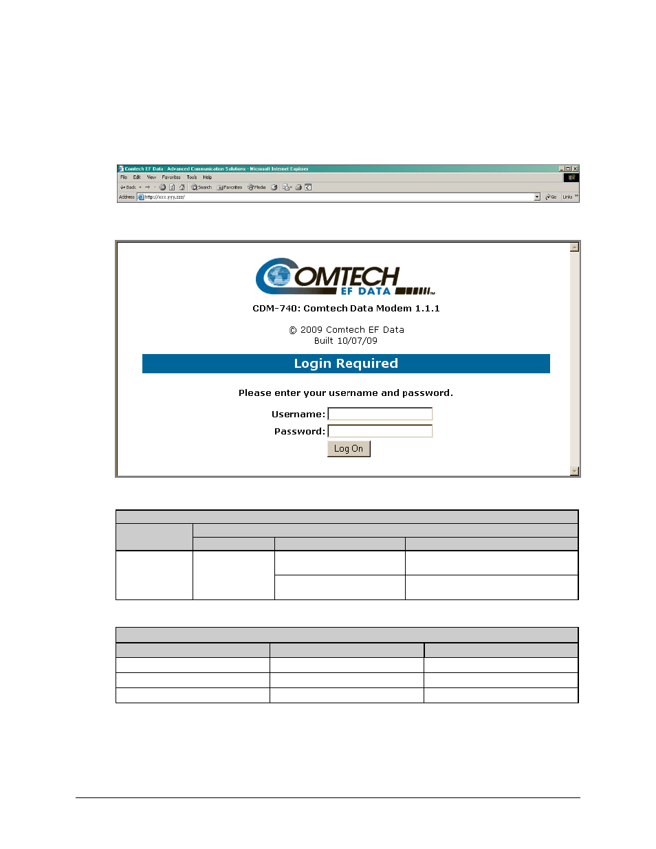 3 user login | Comtech EF Data CDM-740 User Manual | Page 89 / 150