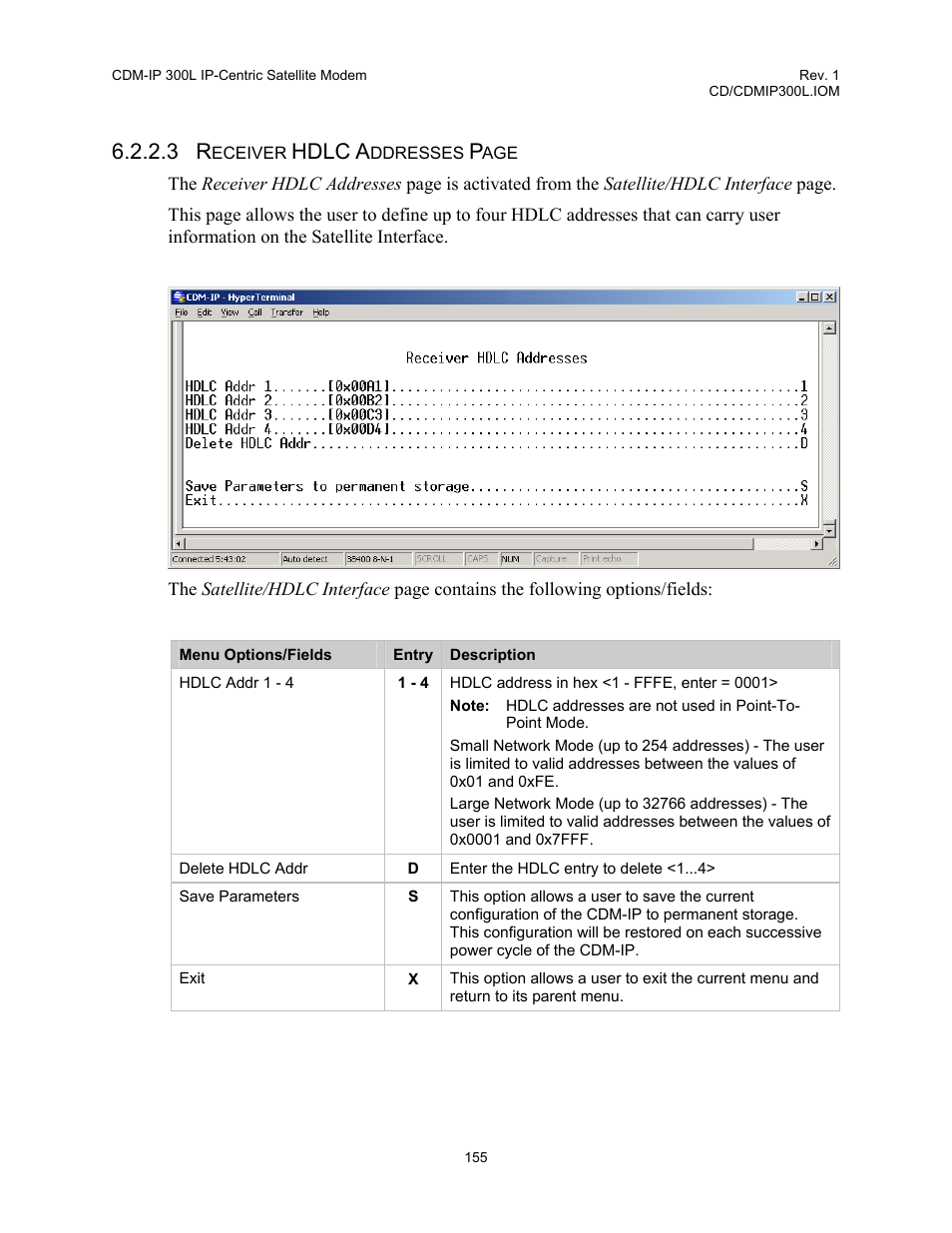 Hdlc a | Comtech EF Data CDM-IP 300L User Manual | Page 181 / 354