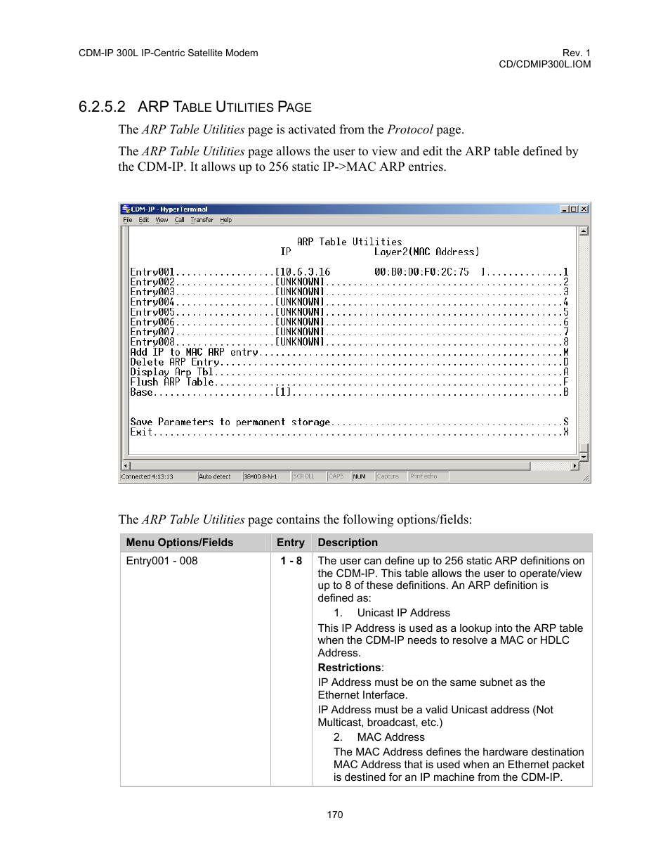 2 arp t | Comtech EF Data CDM-IP 300L User Manual | Page 196 / 354