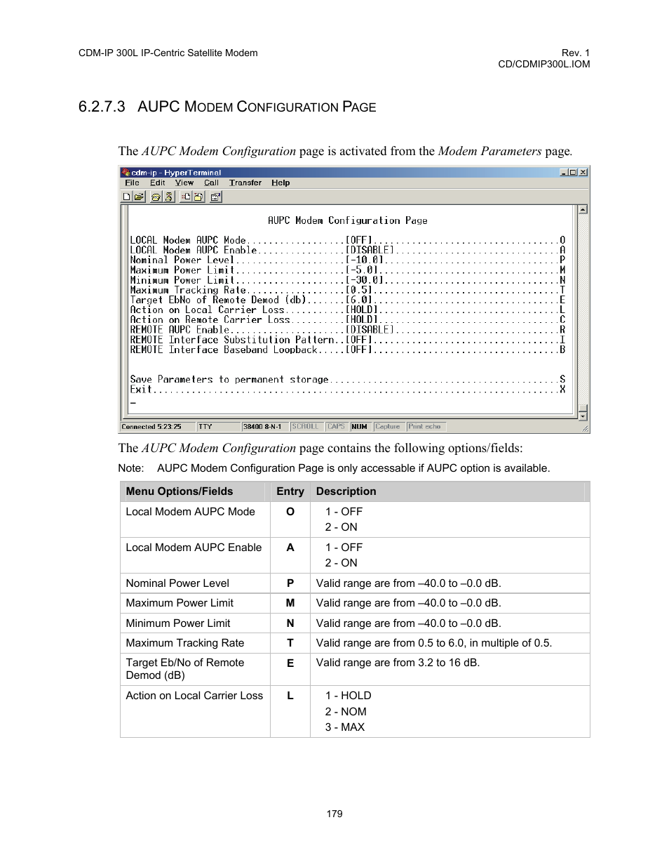 3 aupc m | Comtech EF Data CDM-IP 300L User Manual | Page 205 / 354