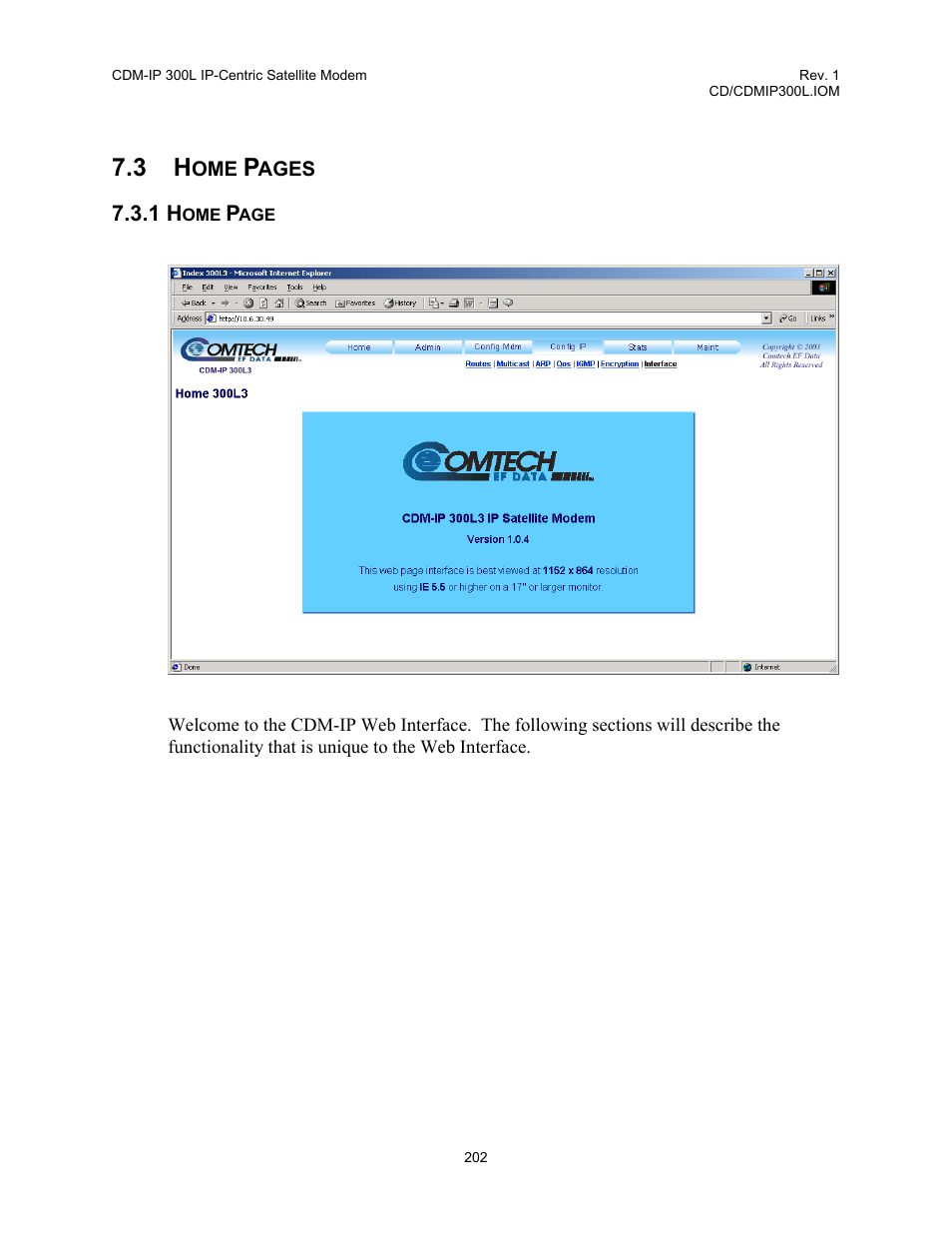 Comtech EF Data CDM-IP 300L User Manual | Page 228 / 354