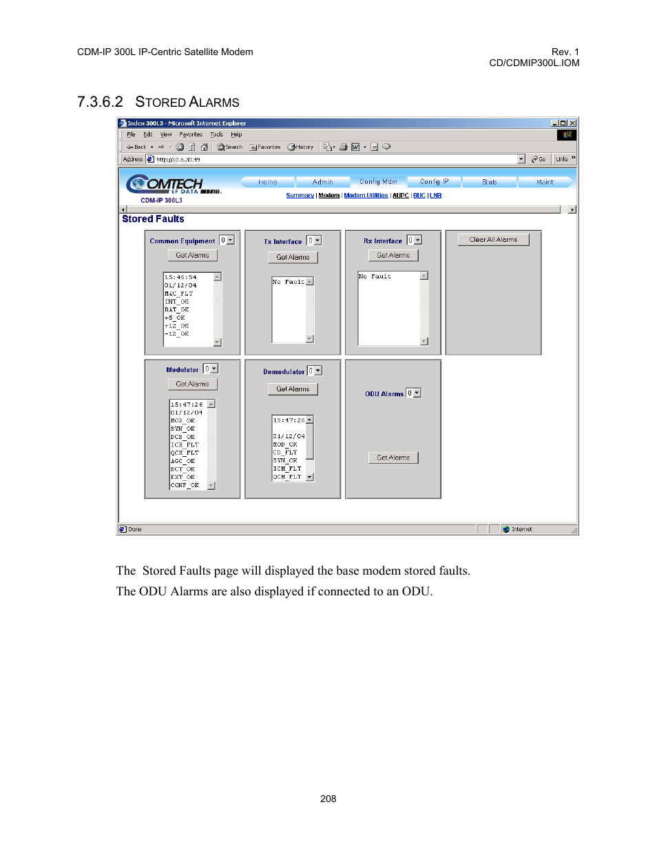 Comtech EF Data CDM-IP 300L User Manual | Page 234 / 354