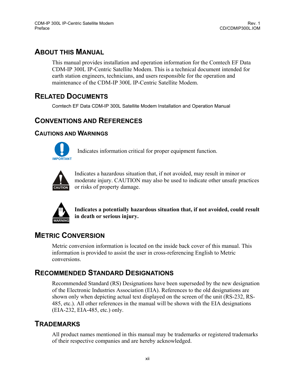 Comtech EF Data CDM-IP 300L User Manual | Page 24 / 354