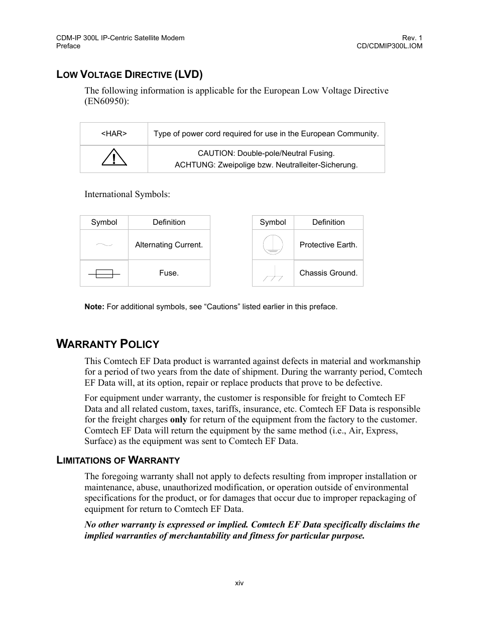 Comtech EF Data CDM-IP 300L User Manual | Page 26 / 354