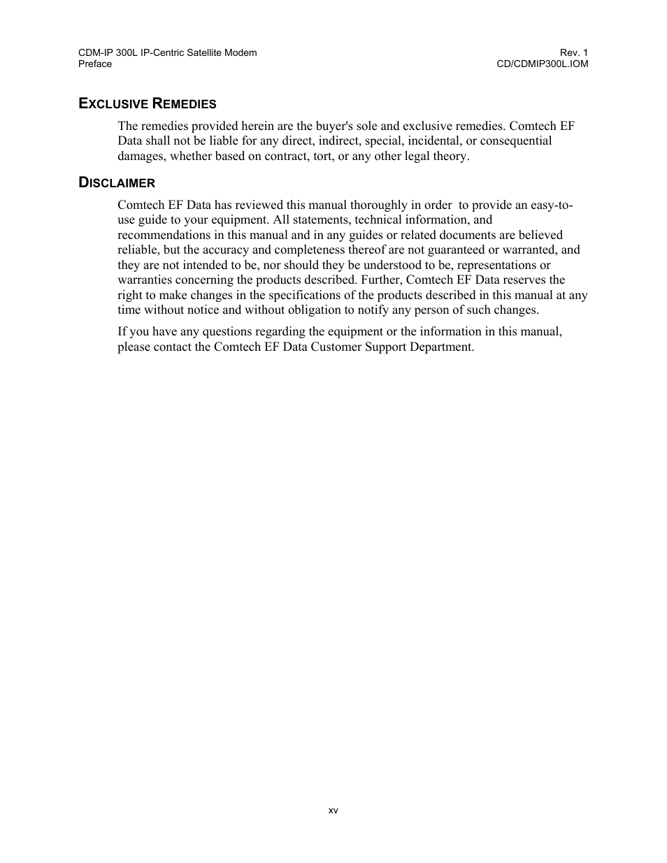 Comtech EF Data CDM-IP 300L User Manual | Page 27 / 354