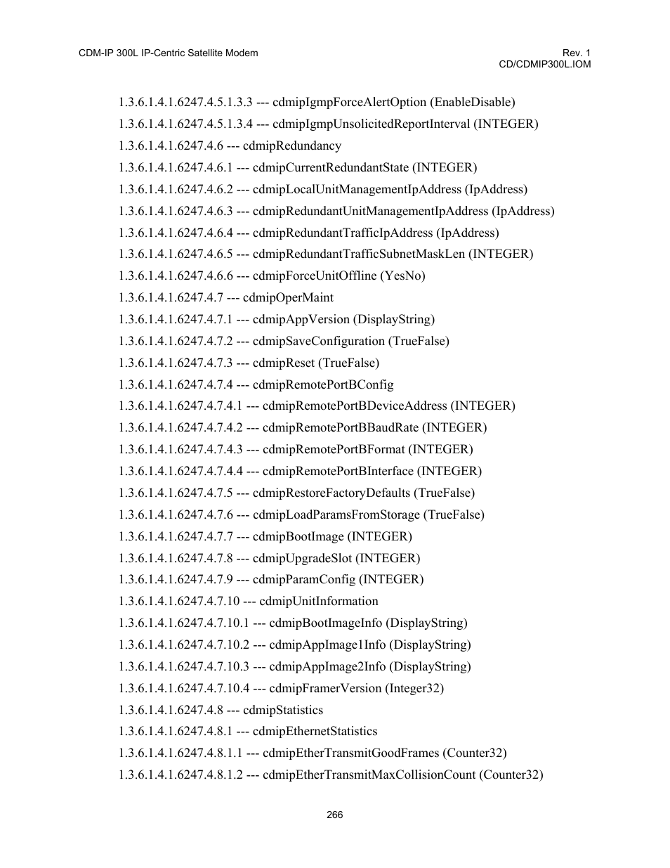 Comtech EF Data CDM-IP 300L User Manual | Page 292 / 354