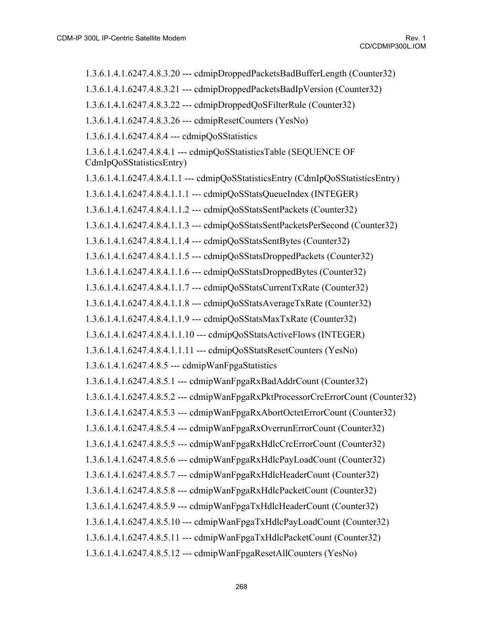 Comtech EF Data CDM-IP 300L User Manual | Page 294 / 354