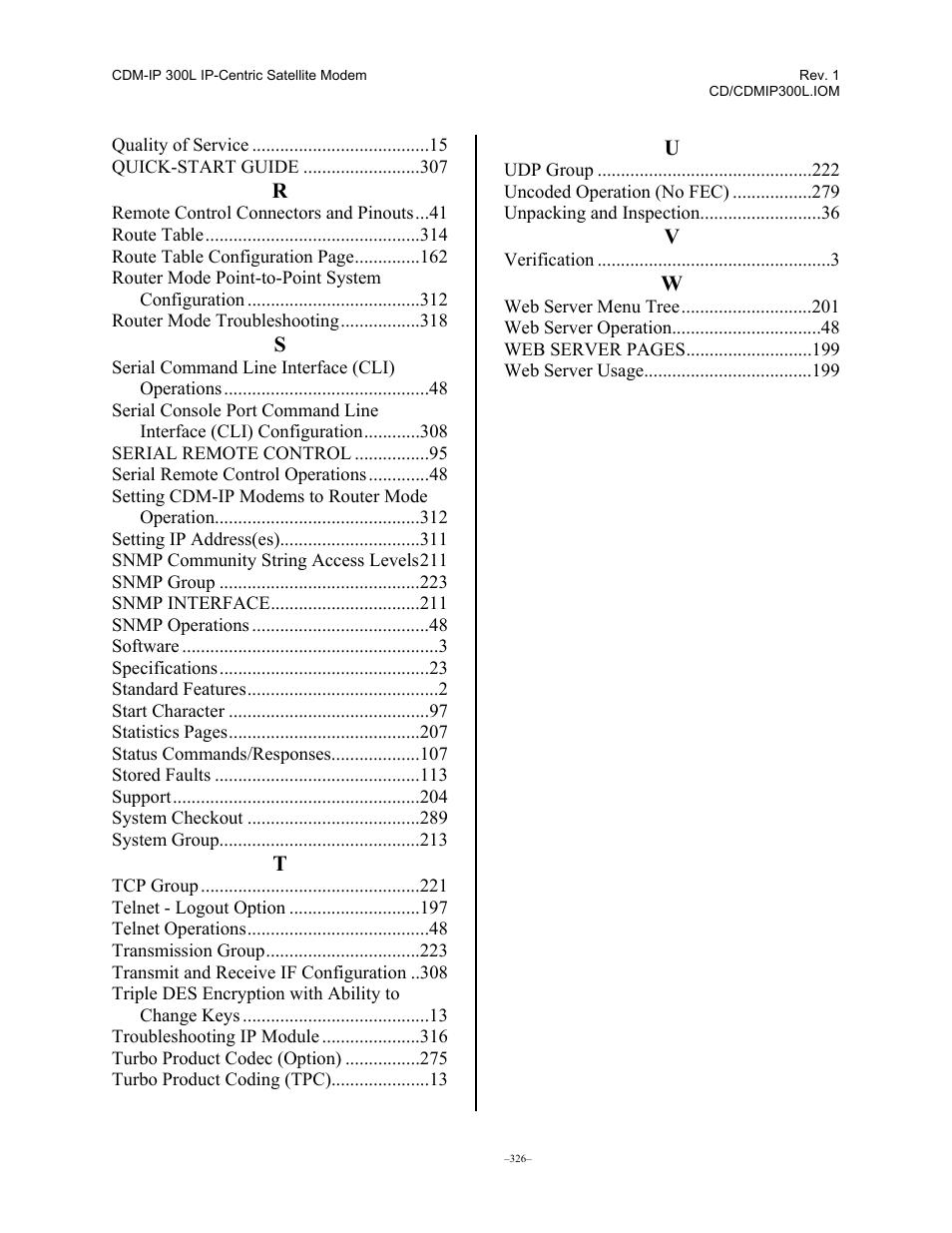 Comtech EF Data CDM-IP 300L User Manual | Page 350 / 354