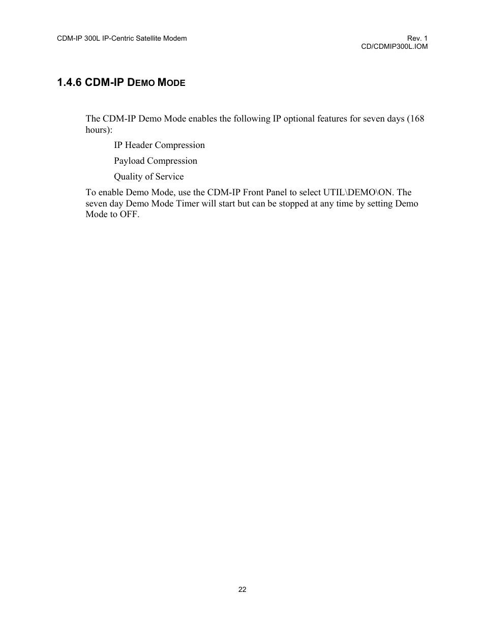 6 cdm-ip demo mode, 6 cdm-ip d | Comtech EF Data CDM-IP 300L User Manual | Page 50 / 354