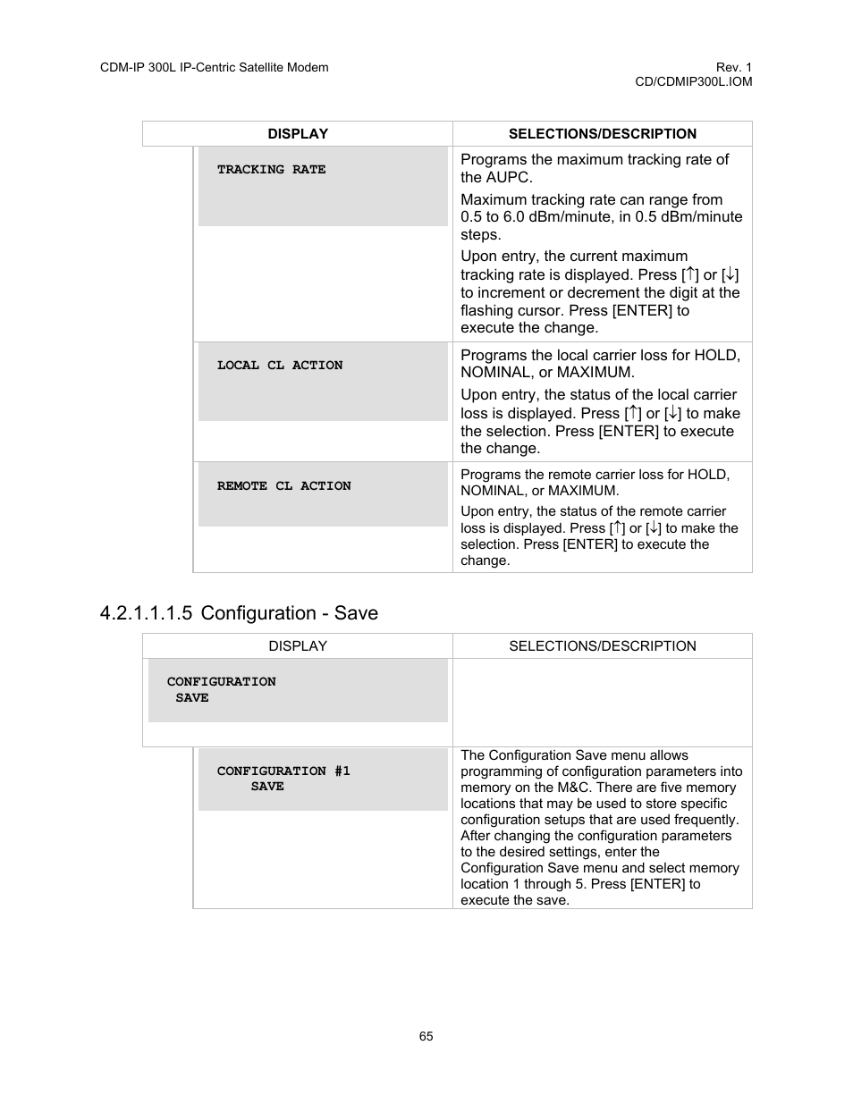 5 configuration - save | Comtech EF Data CDM-IP 300L User Manual | Page 91 / 354