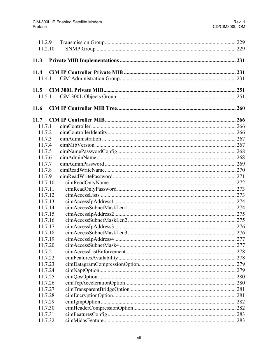 Comtech EF Data CIM-300L User Manual | Page 11 / 512