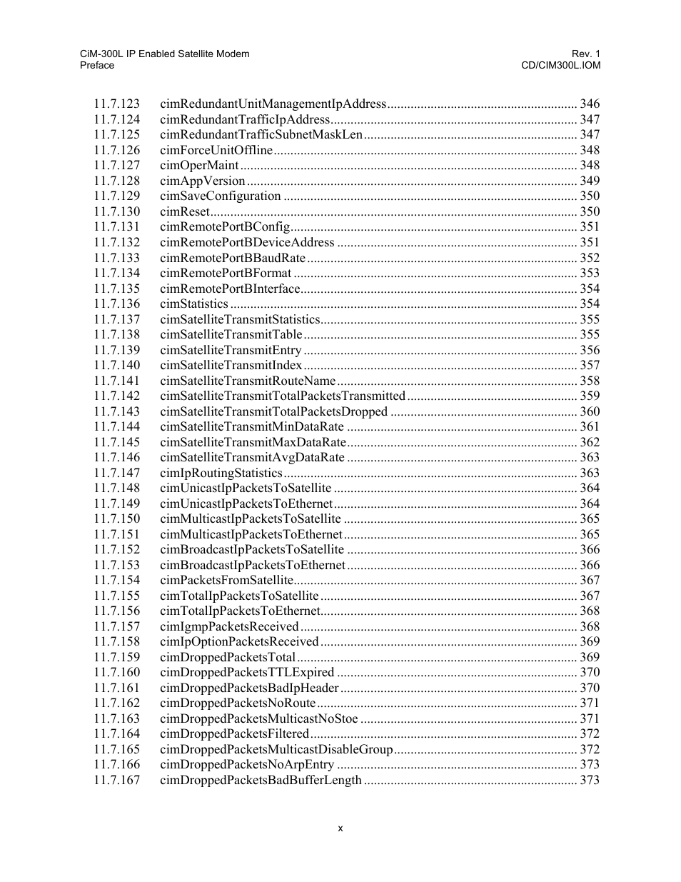 Comtech EF Data CIM-300L User Manual | Page 14 / 512